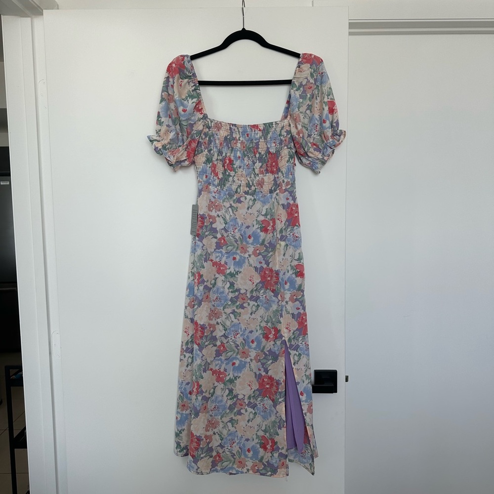 ASTR Floral Midi Dress